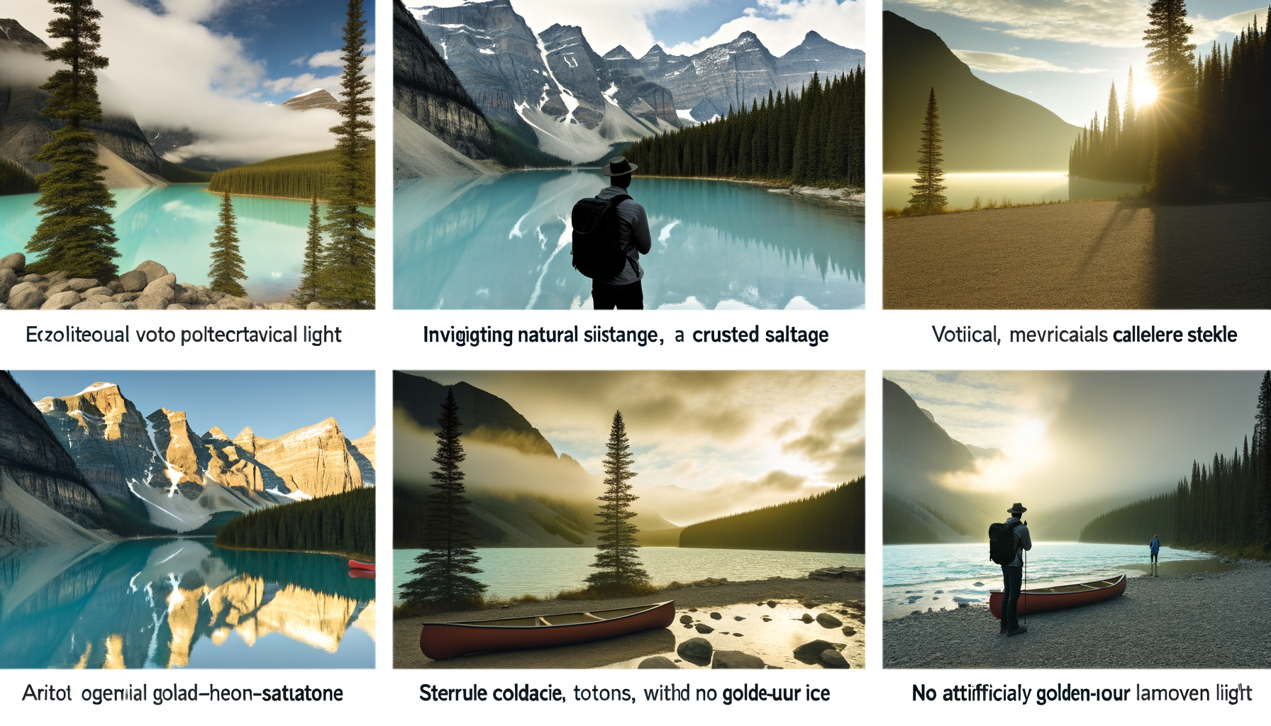 Hiker overlooking misty Canadian Rockies peaks and valleys
