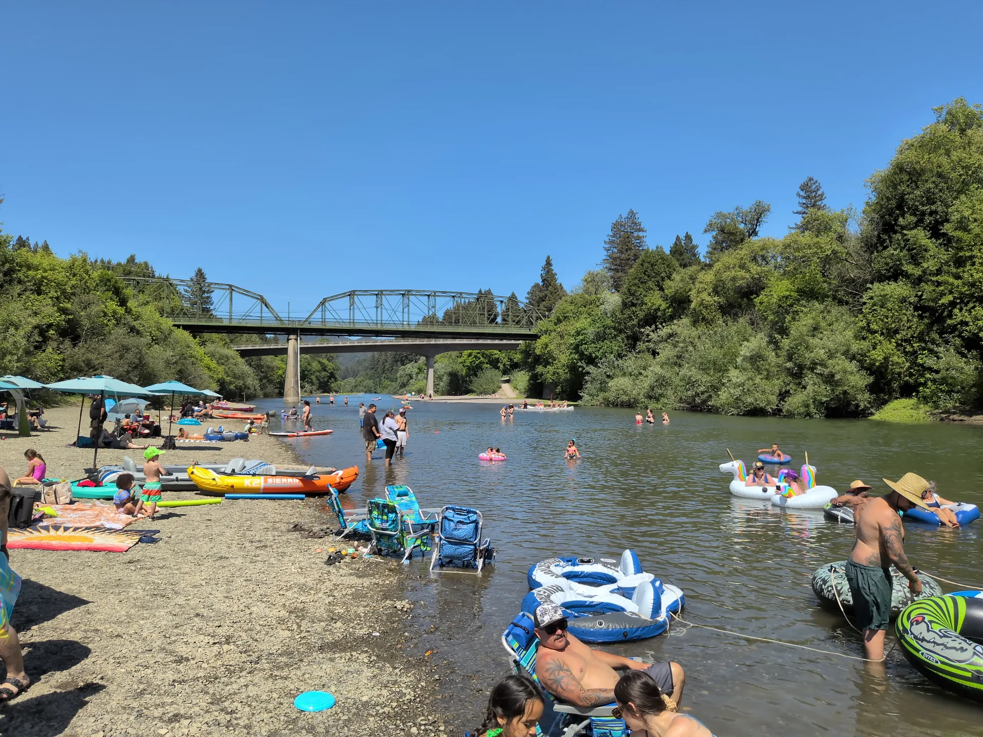 Optional Tube Float or Kayak at Johnson's Beach