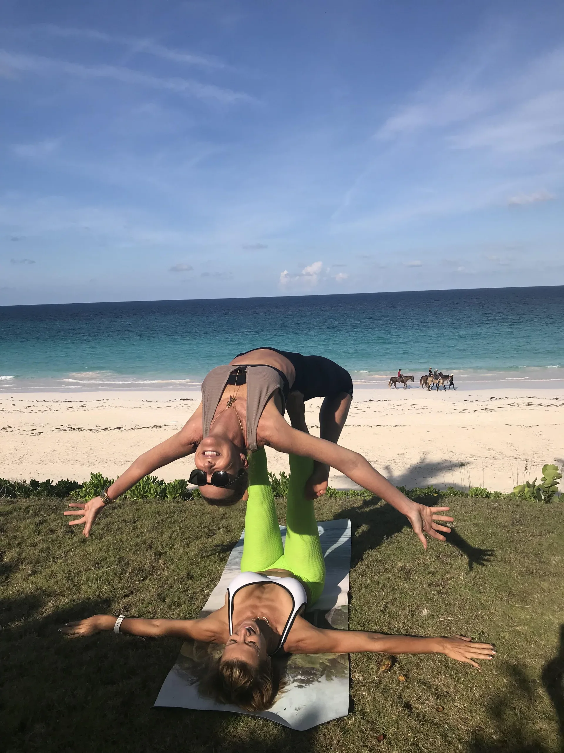 Exercise class with India and Miss Tamara